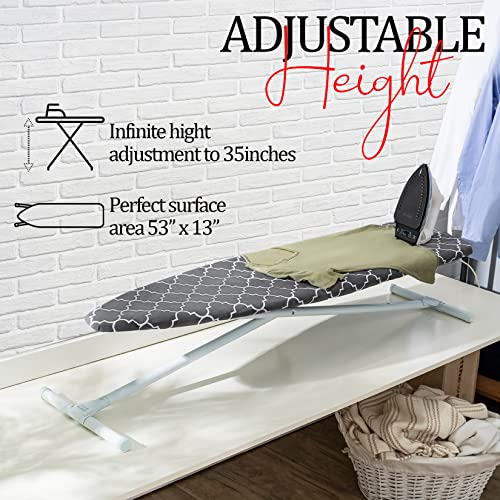 Compact Full Size Ironing Board with Thick Cover C417848