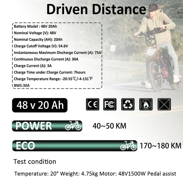 48V 10AH Lithium Electric Bike Battery with Charger I20429