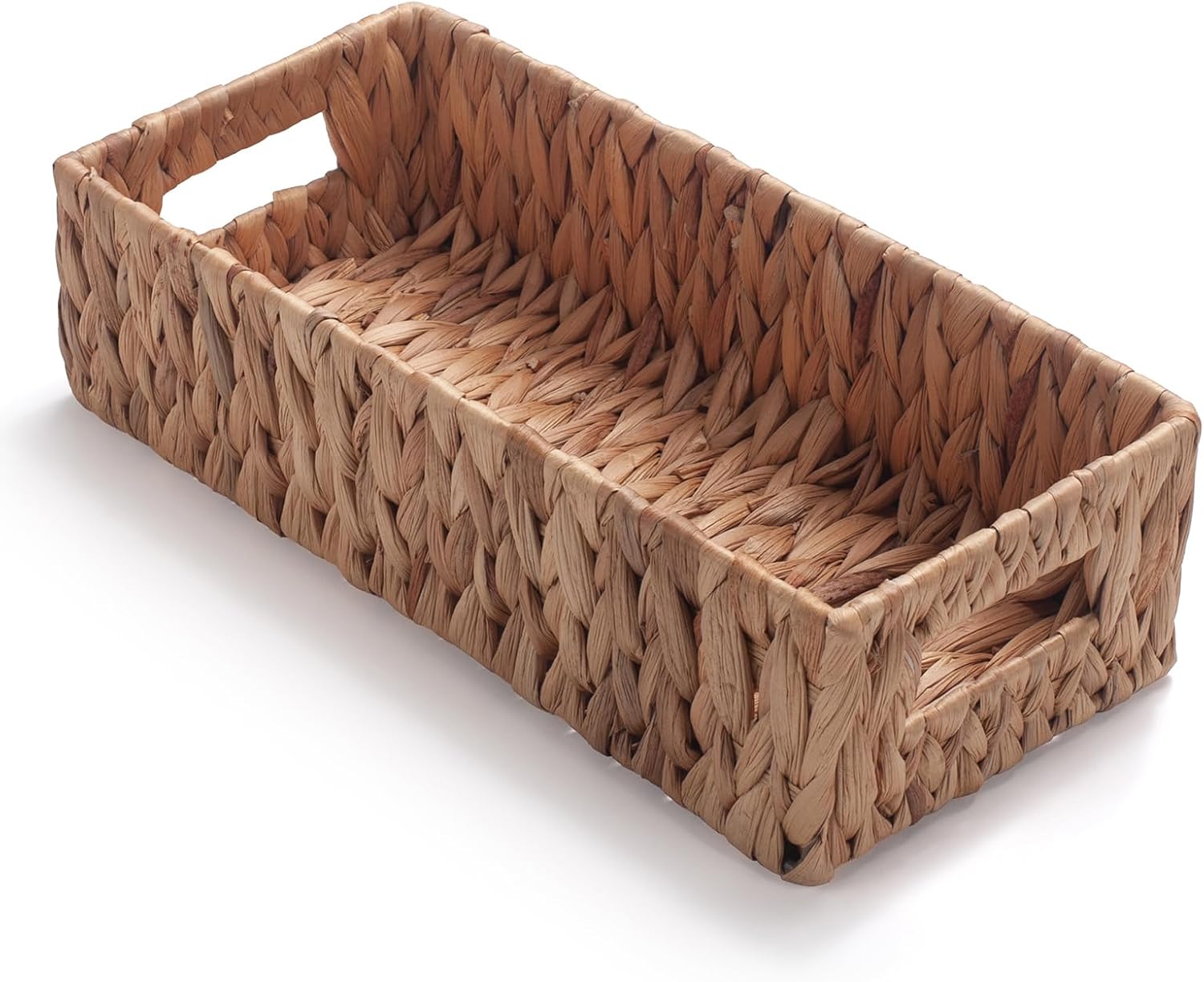 Water Hyacinth Wicker Toilet Paper Basket 14.2 x 6.5 x 3.7 inch Z316493