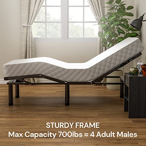 Twin XL Adjustable Bed Frame with Wired Remote Y93183