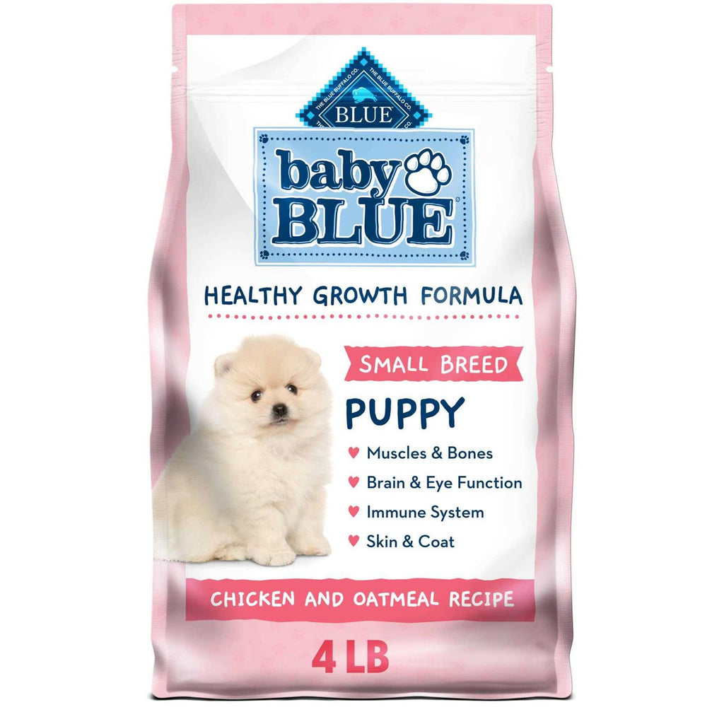 Natural Small Breed Puppy Dry Dog Food, Chicken and Oatmeal Rice Recipe 4-lb H3570