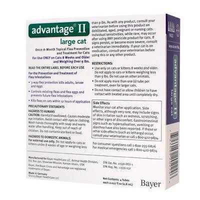 Advantage II Flea Treatment Cats G601