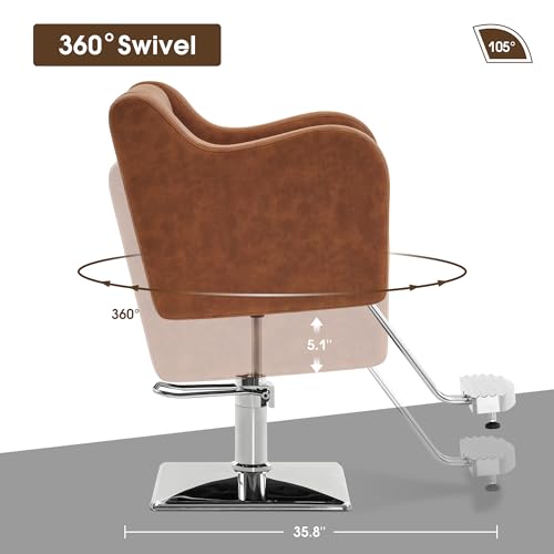 Grey Hydraulic Salon Chair B280