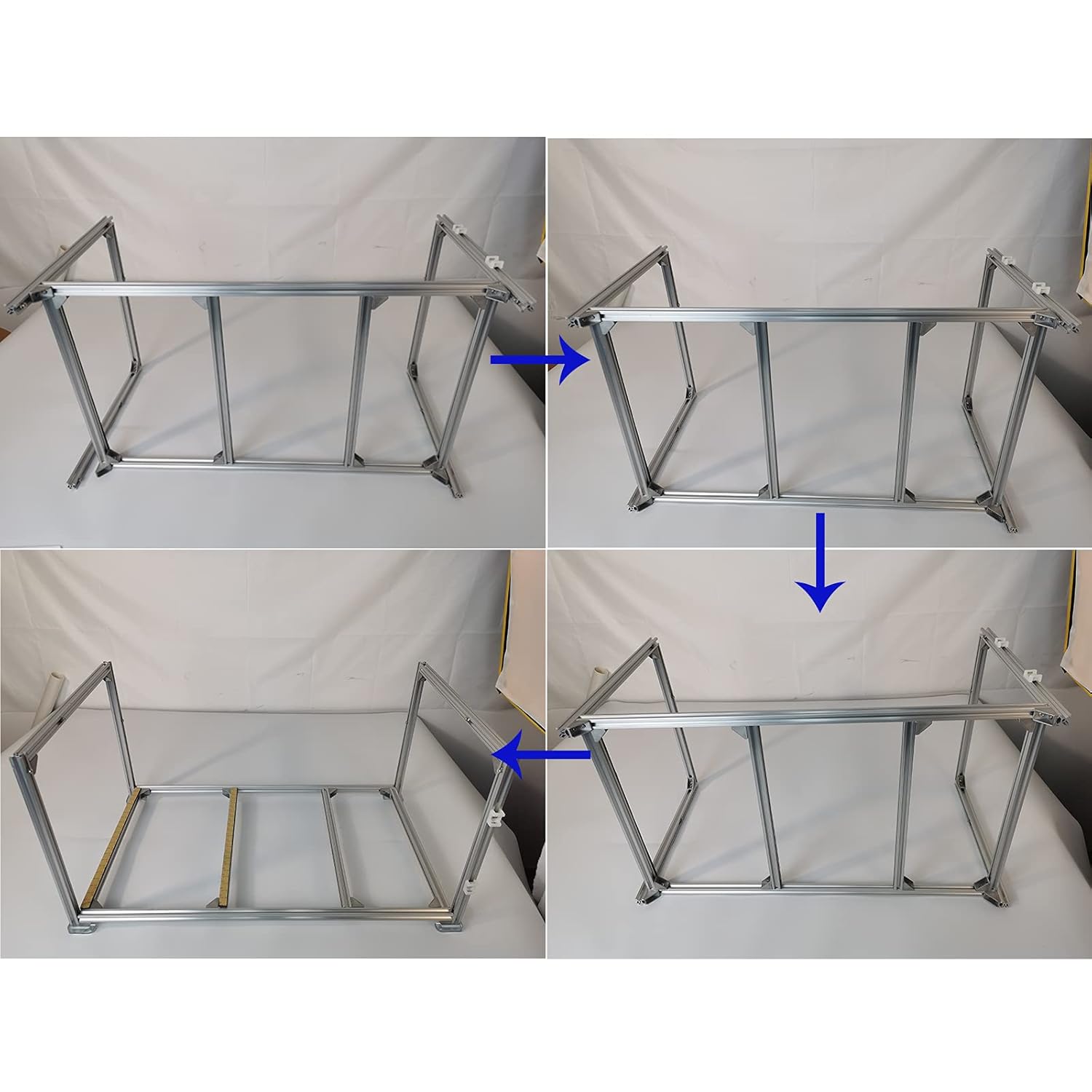 8 GPU Aluminum Mining Rig Open Air Frame Case K411