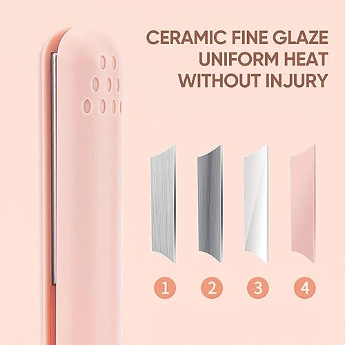 Mini Dual Purpose Cordless Curling Iron White B1550