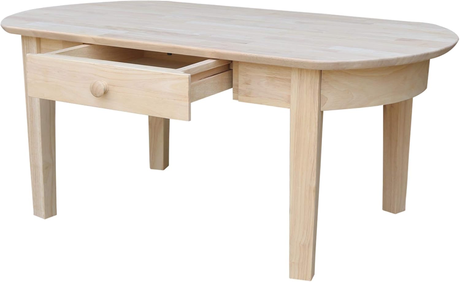 Oval Coffee Table, Unfinished Z495