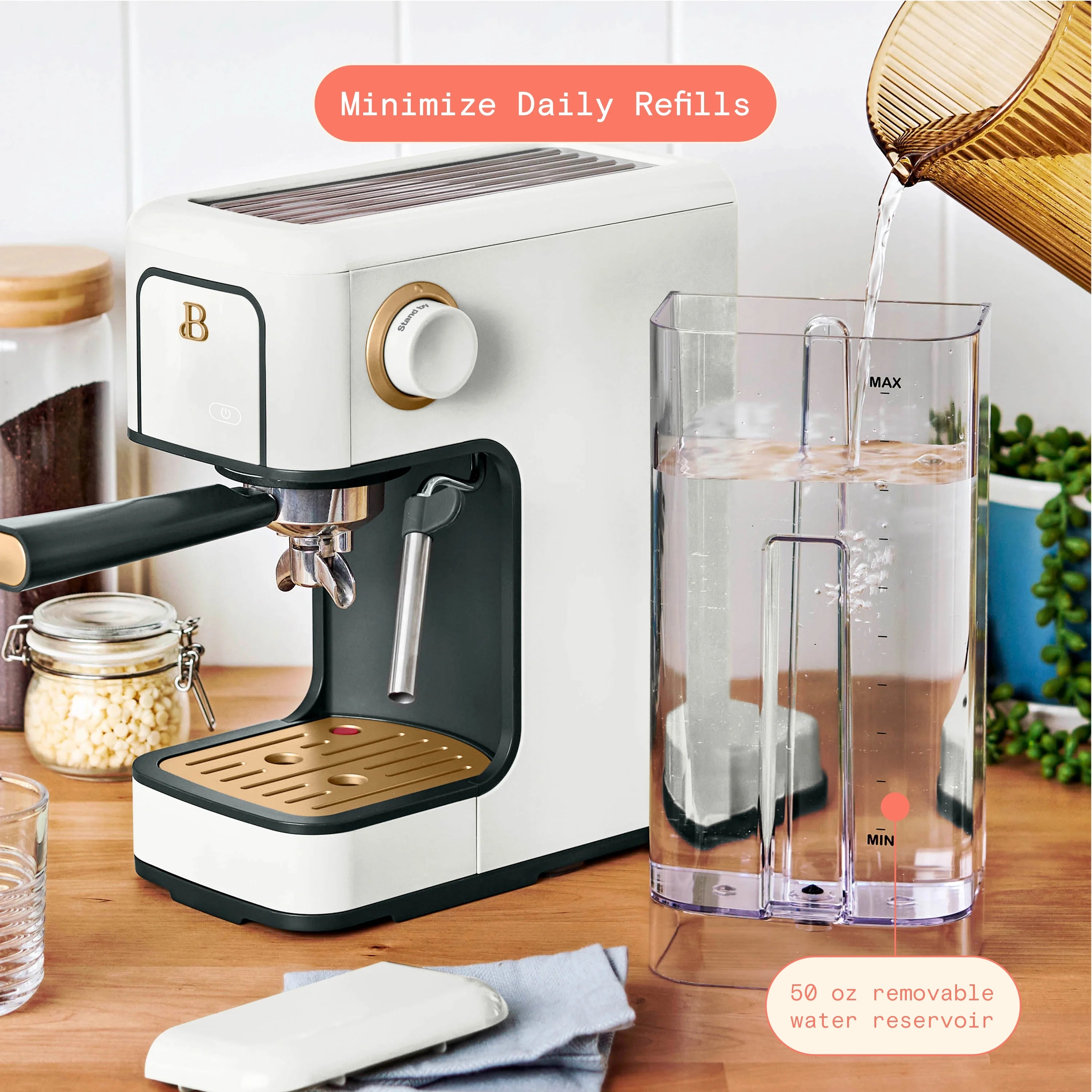 White 20-Bar Espresso Maker P5968