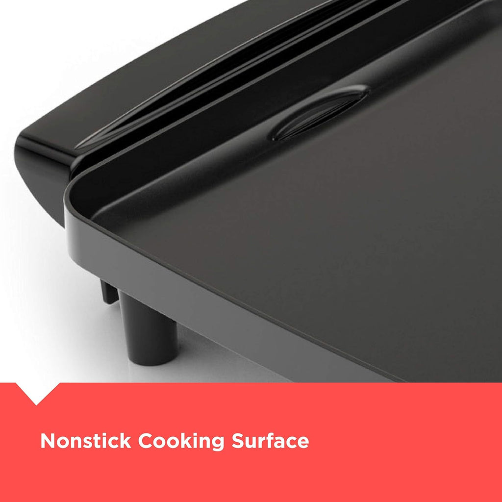 Black Electric Griddle with Removable Temperature Probe V544248