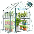 Plastic Greenhouse with Improved Transparent PVC Cover, 3 Tiers 12 Shelves N247415