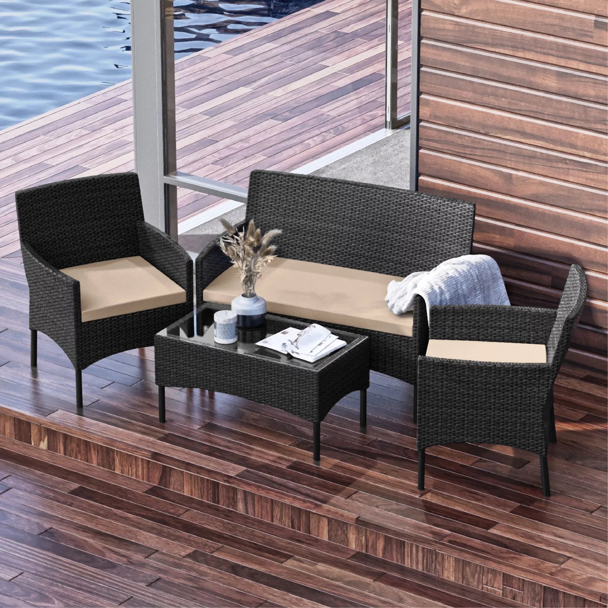 4-Piece Outdoor Patio Furniture Set F967387