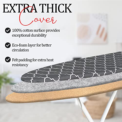 Compact Full Size Ironing Board with Thick Cover C417848