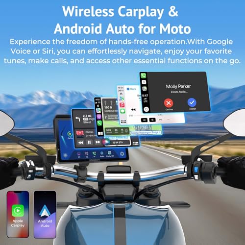 7" Waterproof Smart GPS Navigation System Screen with CarPlay and Android Auto O53513
