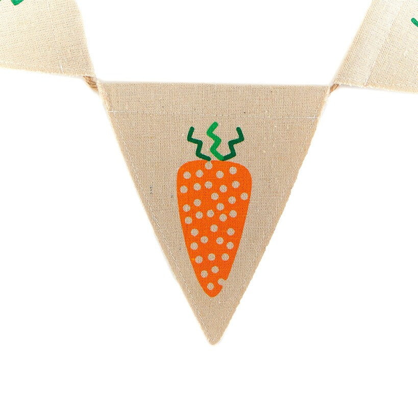 Easter Country Bunnies, Decorative Carrot Garland, or Carrot Wreath