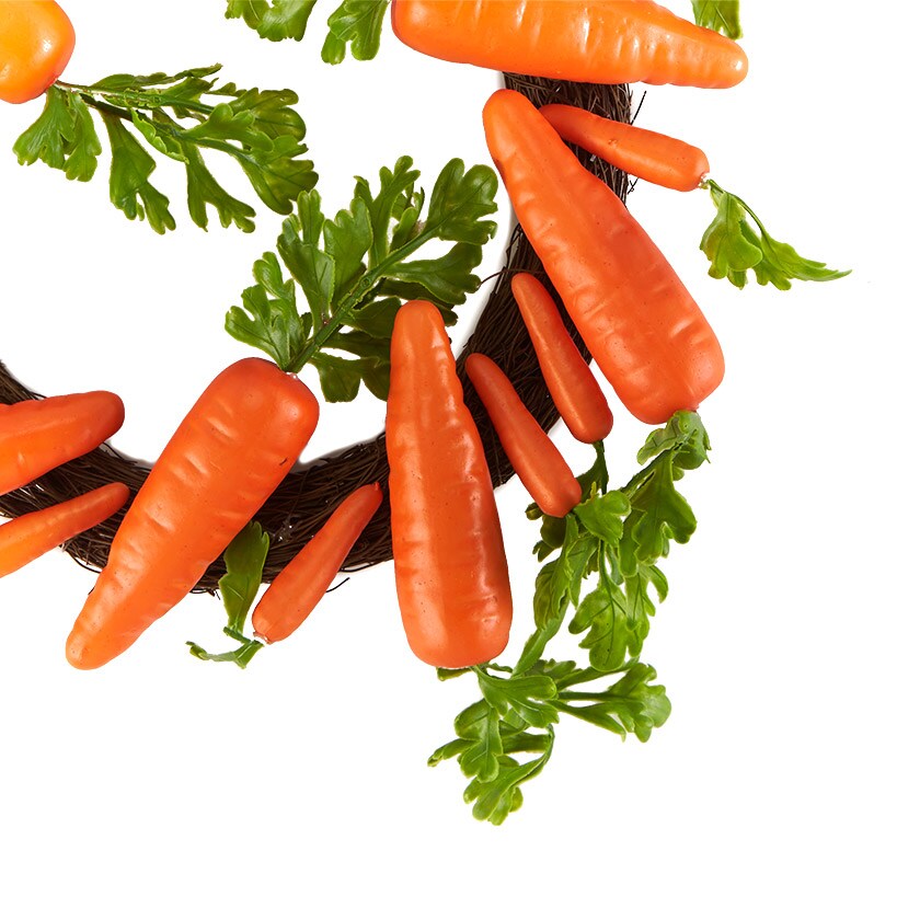 Easter Country Bunnies, Decorative Carrot Garland, or Carrot Wreath