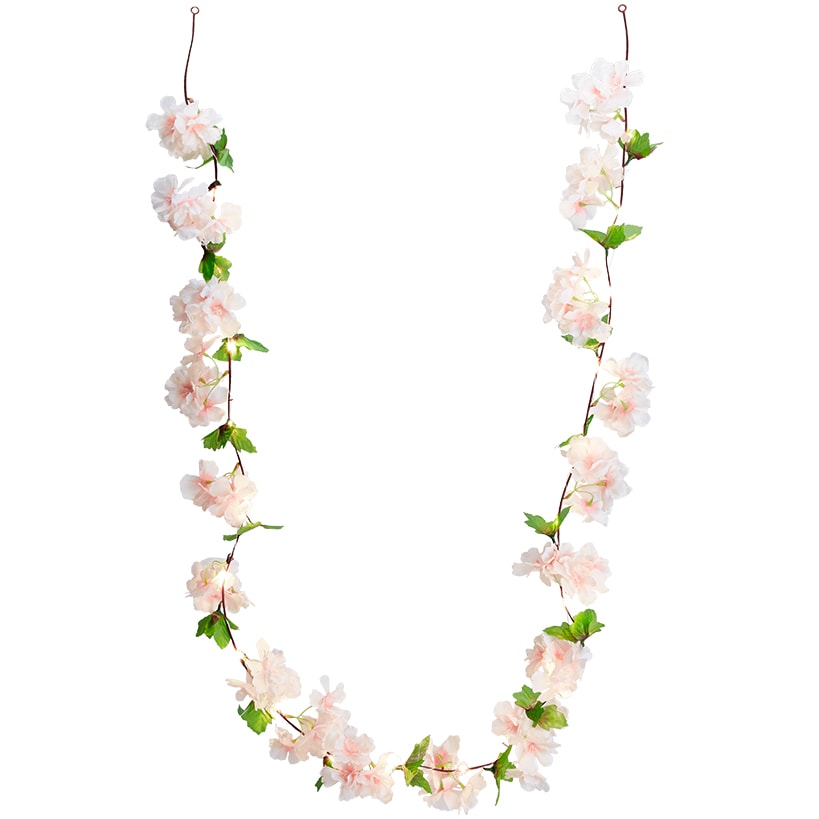 Lighted Cherry Blossom Garland, 2 Pc Branches, Table Tree, 48" Tree B795