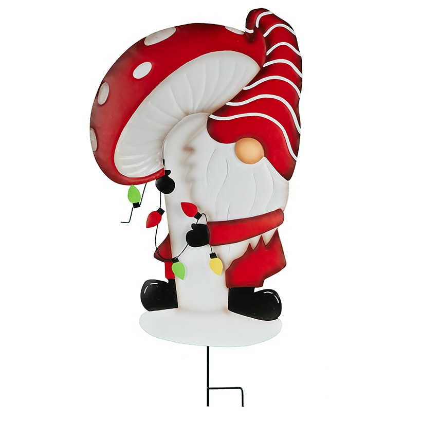 Christmas Gnome Garden Stake