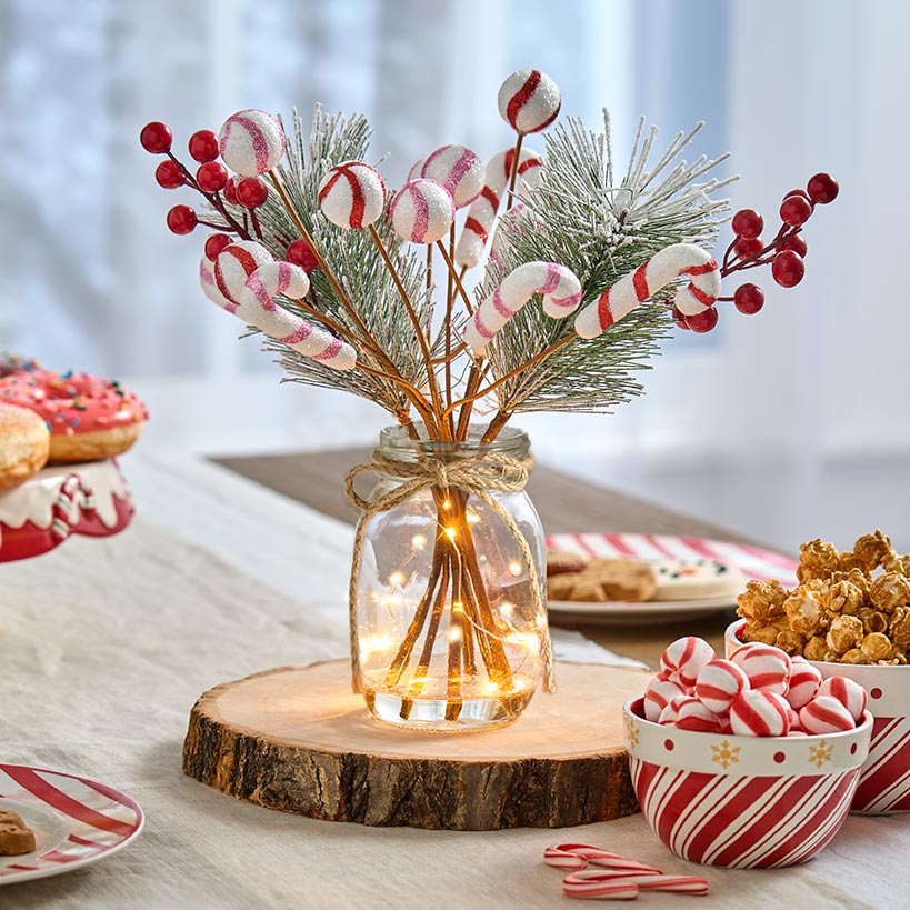 Christmas Fairy Light Vase