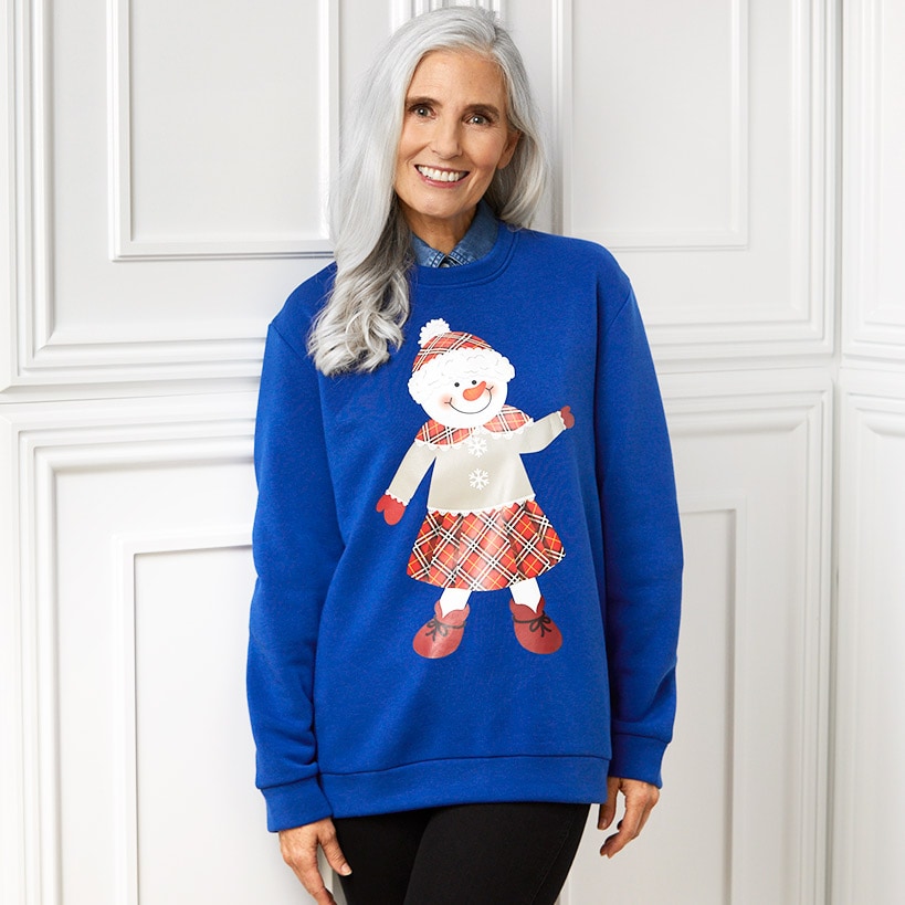 Women's Crew Neck Christmas Sweatshirt