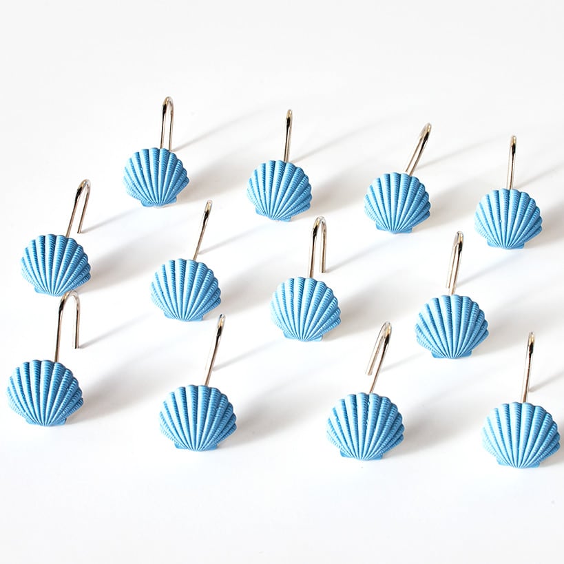 Coastal Garland Shower Curtain Hooks Set of 12