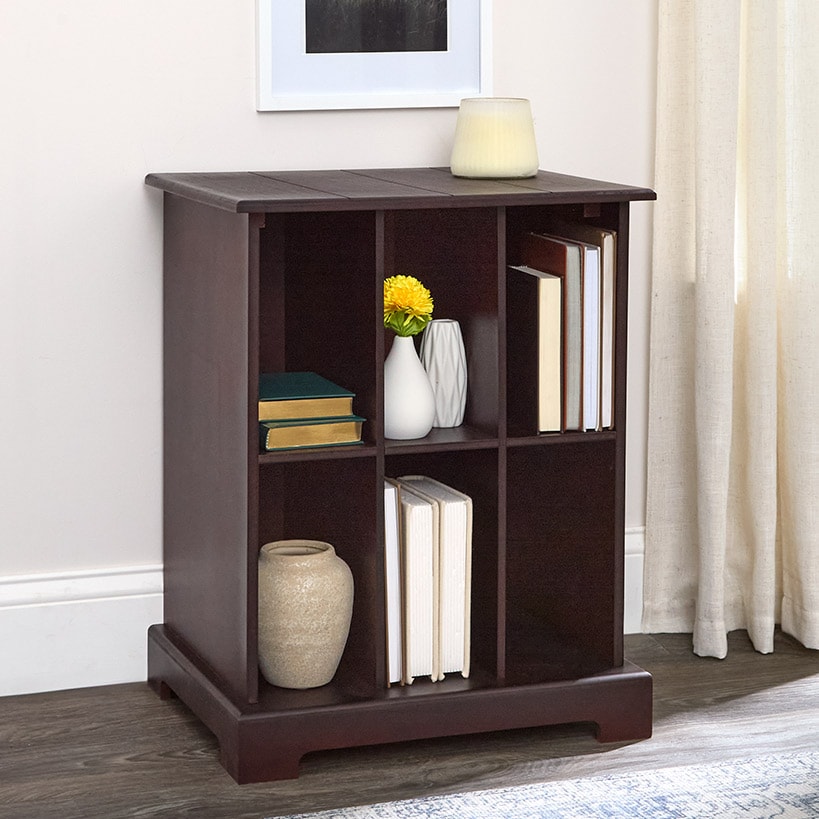 Square Country Style Accent Table with Storage 19"W x 15"D x 24"H