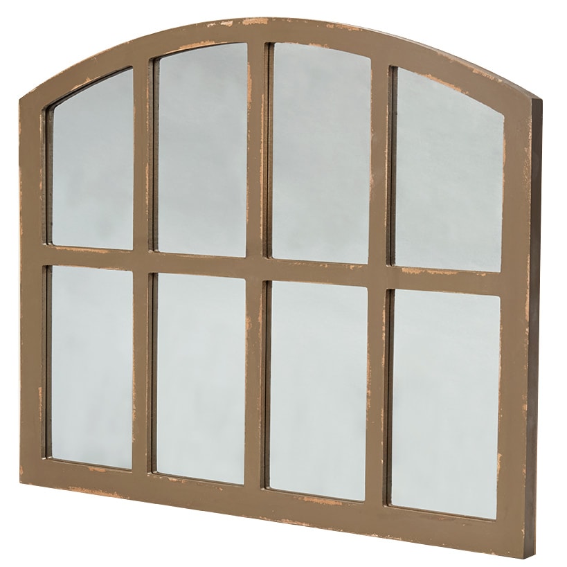 Window Pane Mirror - Black, Dark Brown, or White Q75279