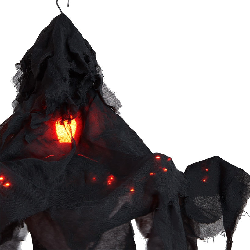 Halloween Shrouded Creepy Chandelier - Black or Chalky