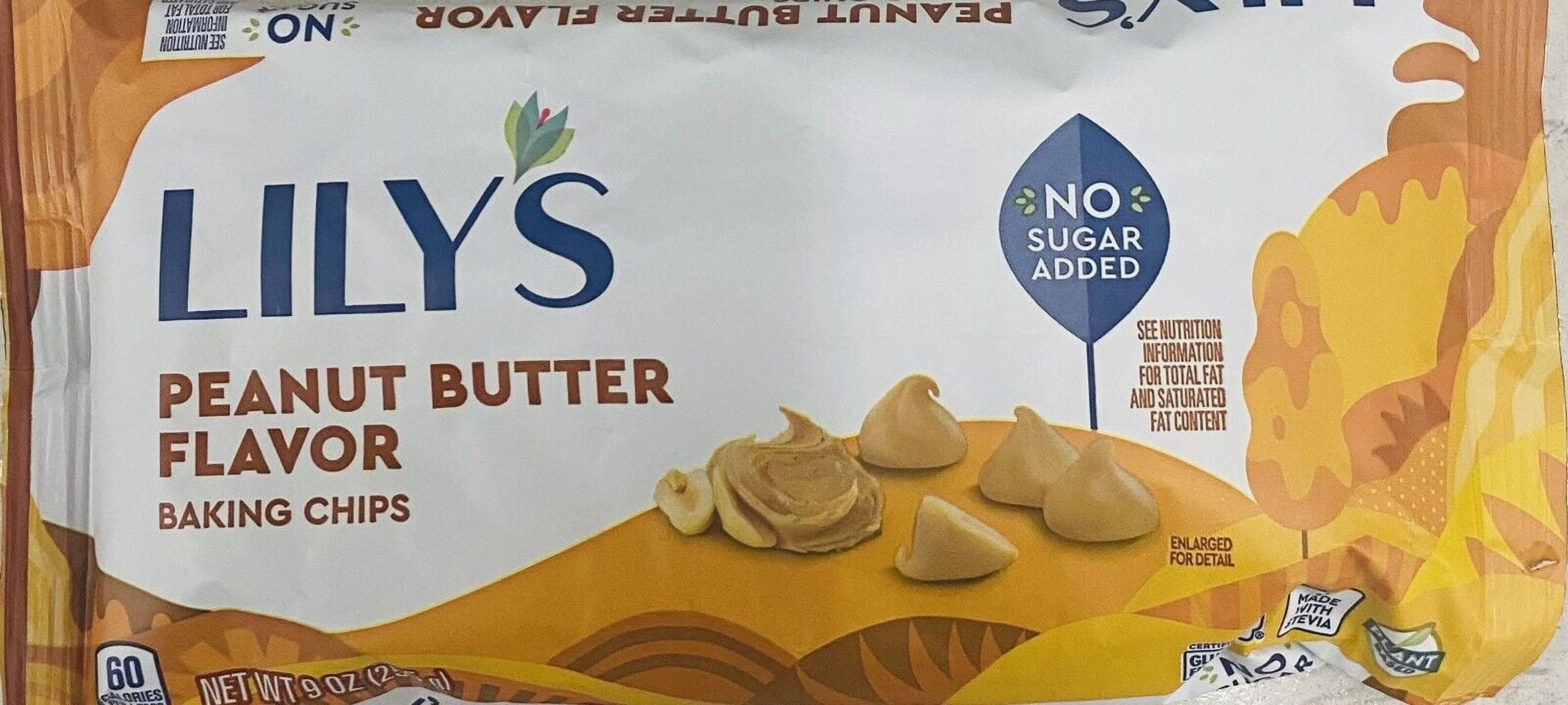9 oz No Sugar Added Peanut Butter Baking Morsel Chips U517296