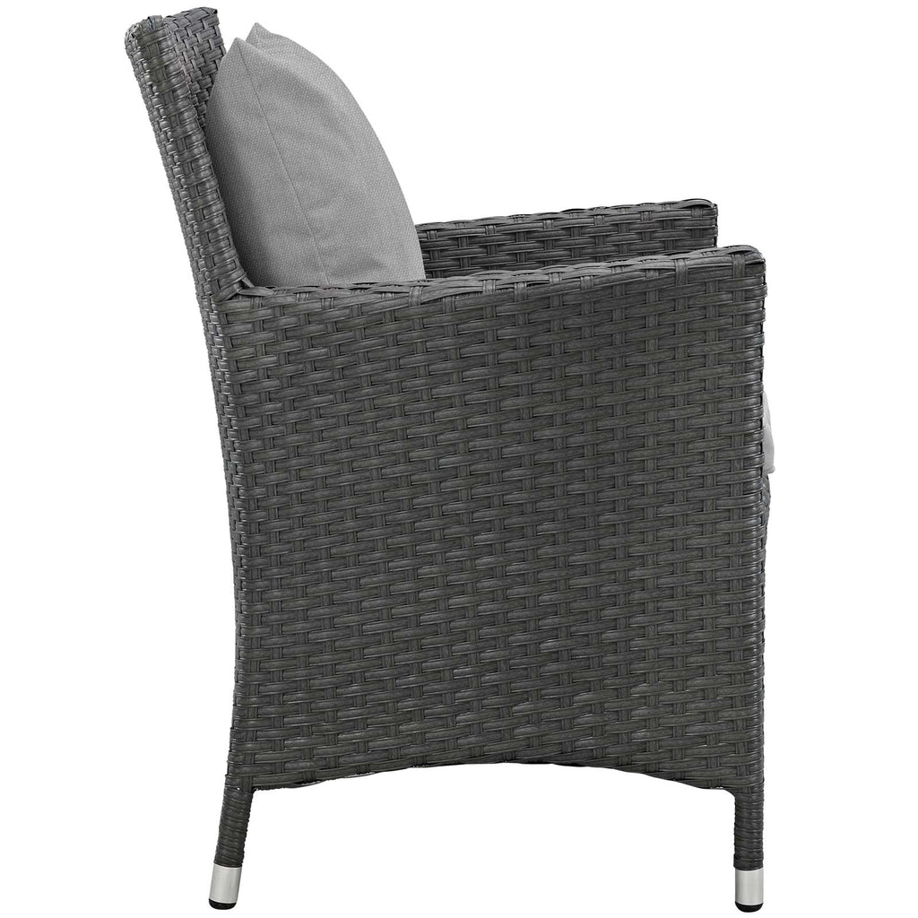 9 Piece Outdoor Patio Dining Set in Canvas Gray R30065