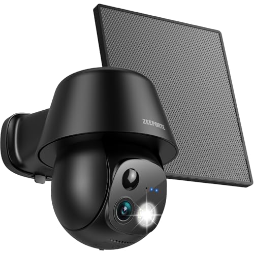 2K Pan/Tilt 360° View Solar/Battery Powered WiFi Security Cameras B632