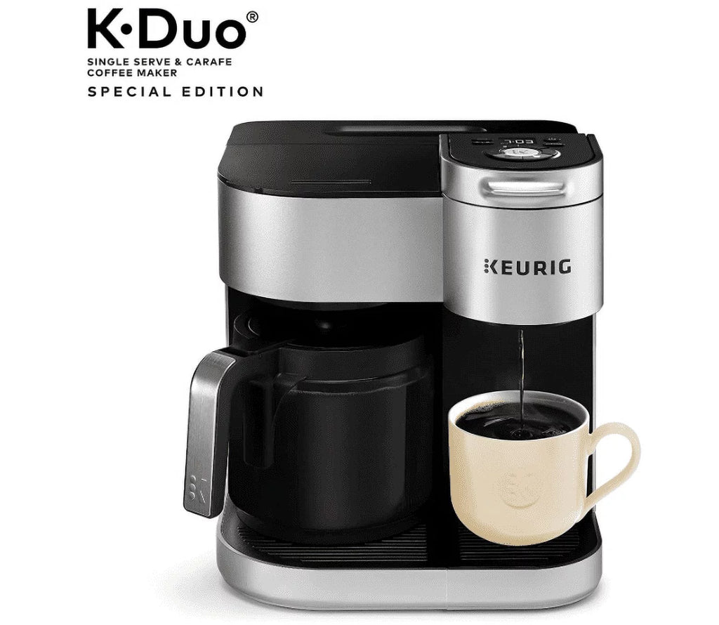Silver Single Serve and 12-Cup Drip Coffee Maker U507