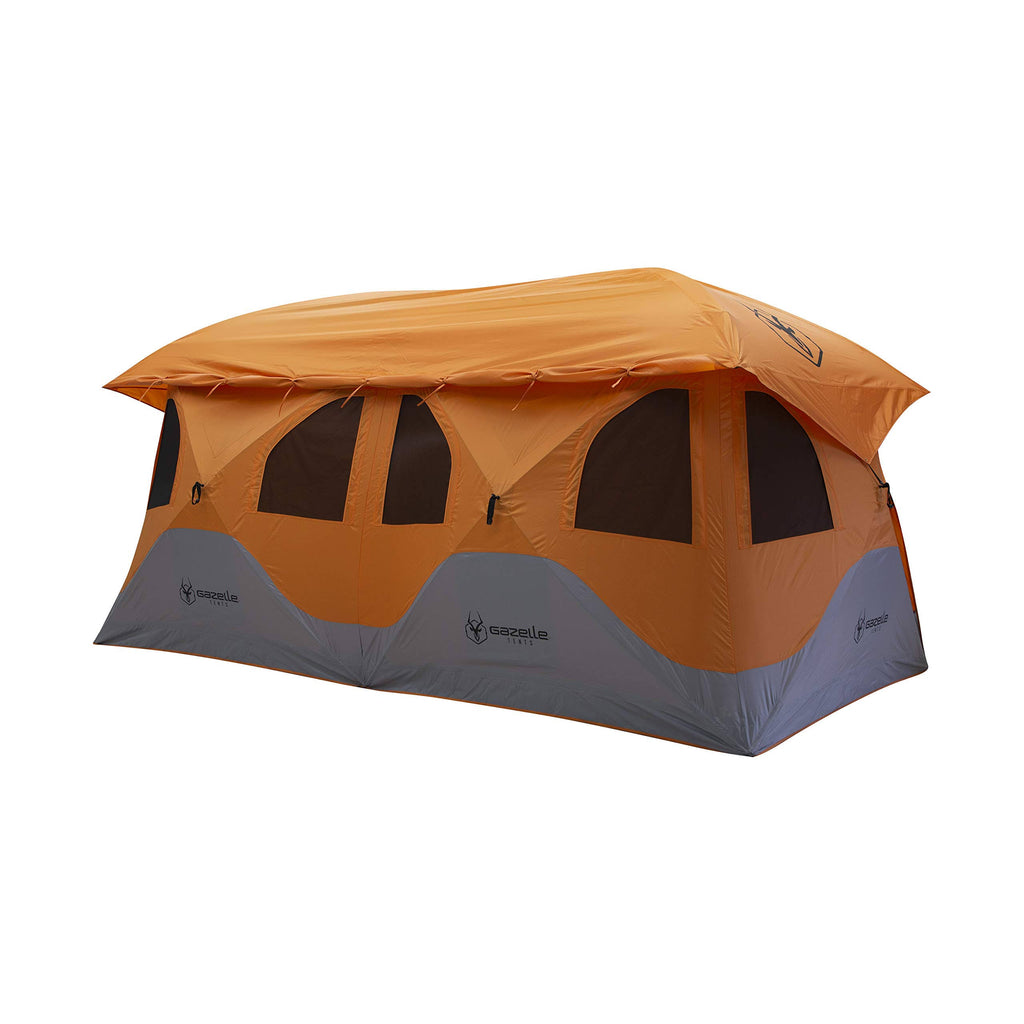 Orange 8 Person Pop Up Camping Tent G377