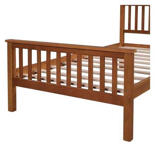 Twin Bed Frame Platform with Headboard and Footboard O503129