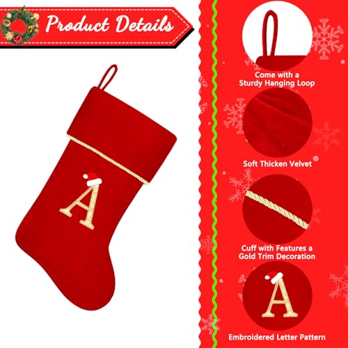 Blue Velvet Christmas Stocking with Gold Trim C66267