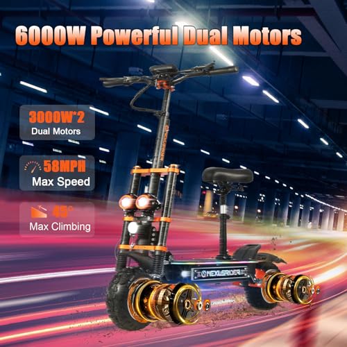 6000W Dual Motor Electric Scooter X9114
