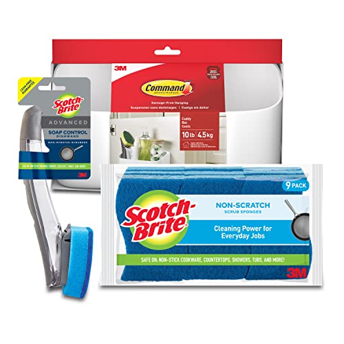 10 Lb Large Organizing Caddy with 4 Command Strips, White S366739