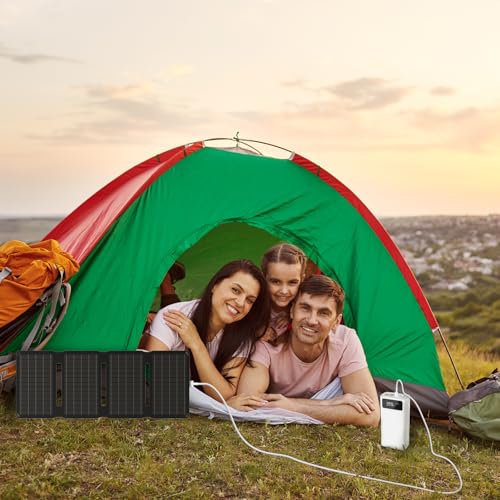 30W Portable Foldable Solar Panel with QC3.0 USB-A/C Port N55684