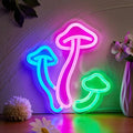 LED Neon Mushroom Cute Neon Sign USB Powered Night Light 3D Wall Art Decor Lamp P875