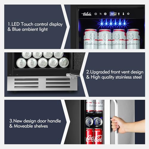 35L 250 Counts Electric Cigar Humidor Cabinet with Digital LED Screen G67270