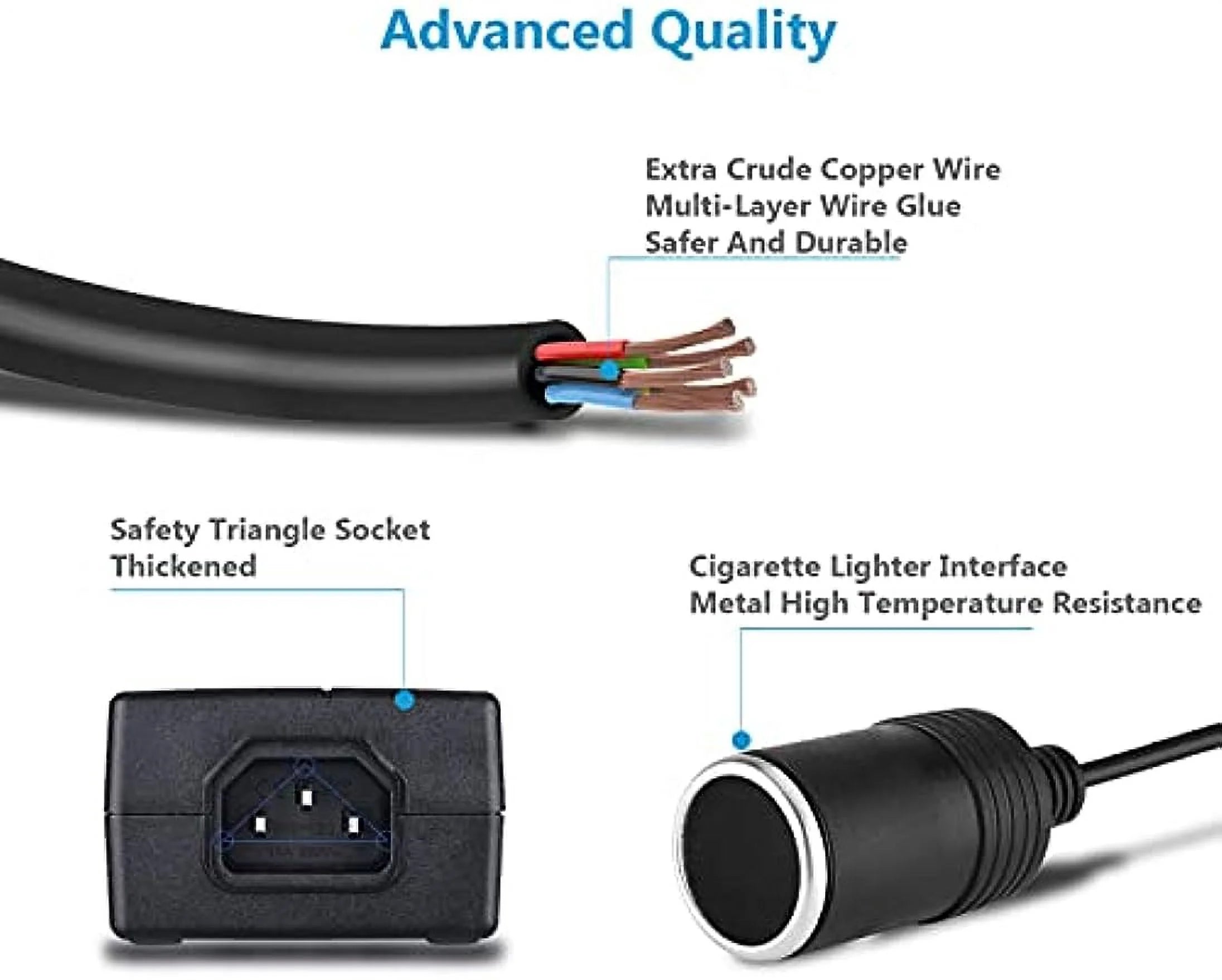 AC-DC Converter AC-100V/240V to DC-12V 10A 120W Car Cigarette Lighter Socket Power Adapter W127527
