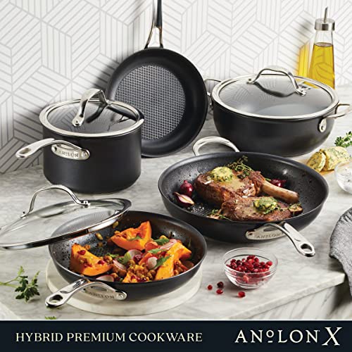 12 Piece Nonstick Induction Cookware Set Charcoal Gray Z5984