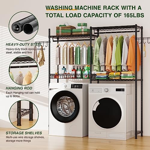 2 Tiers Adjustable Height Clothes Drying Rack J527
