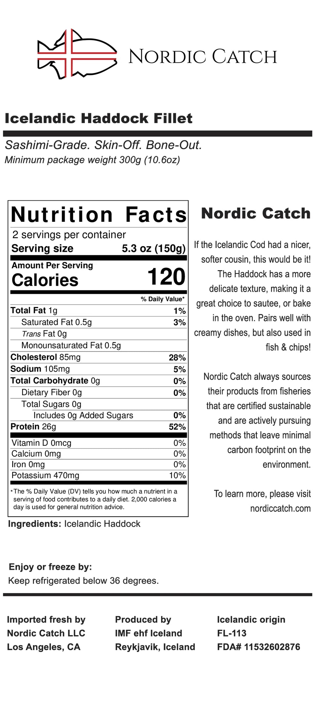 2lb Bundle Fresh Cod & Haddock C120845