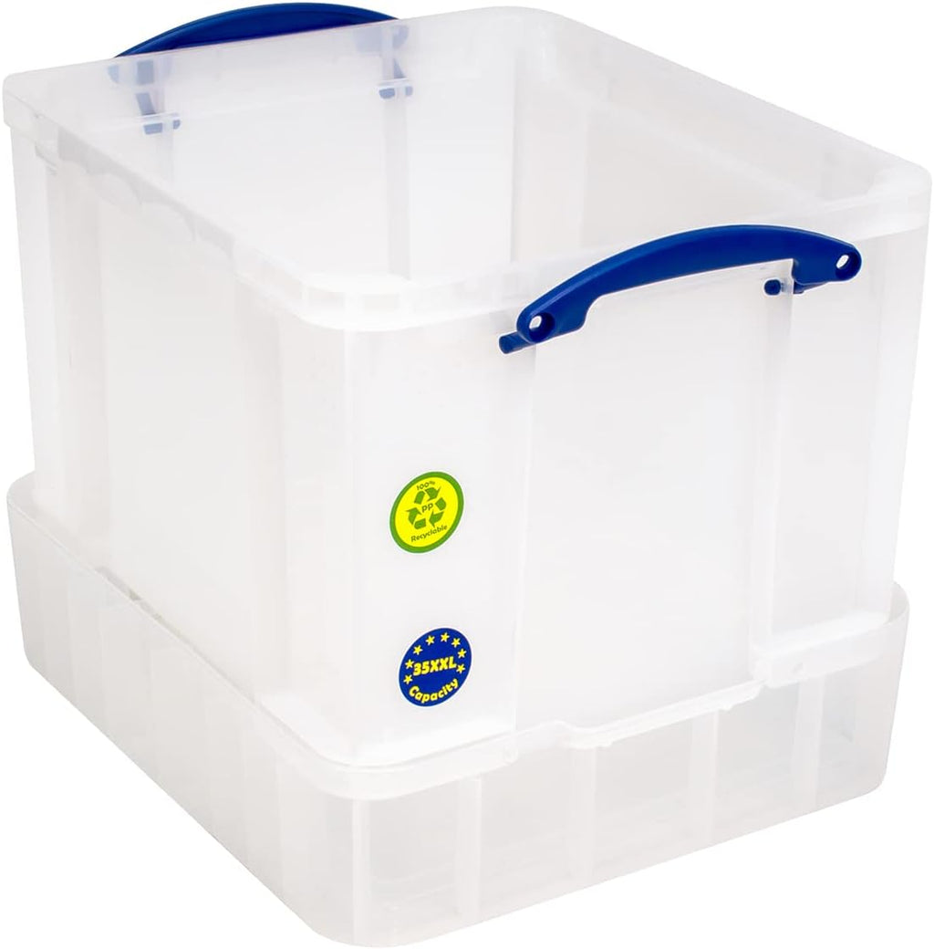 35 Litre Plastic Storage Box with Lid and Trays Z8817