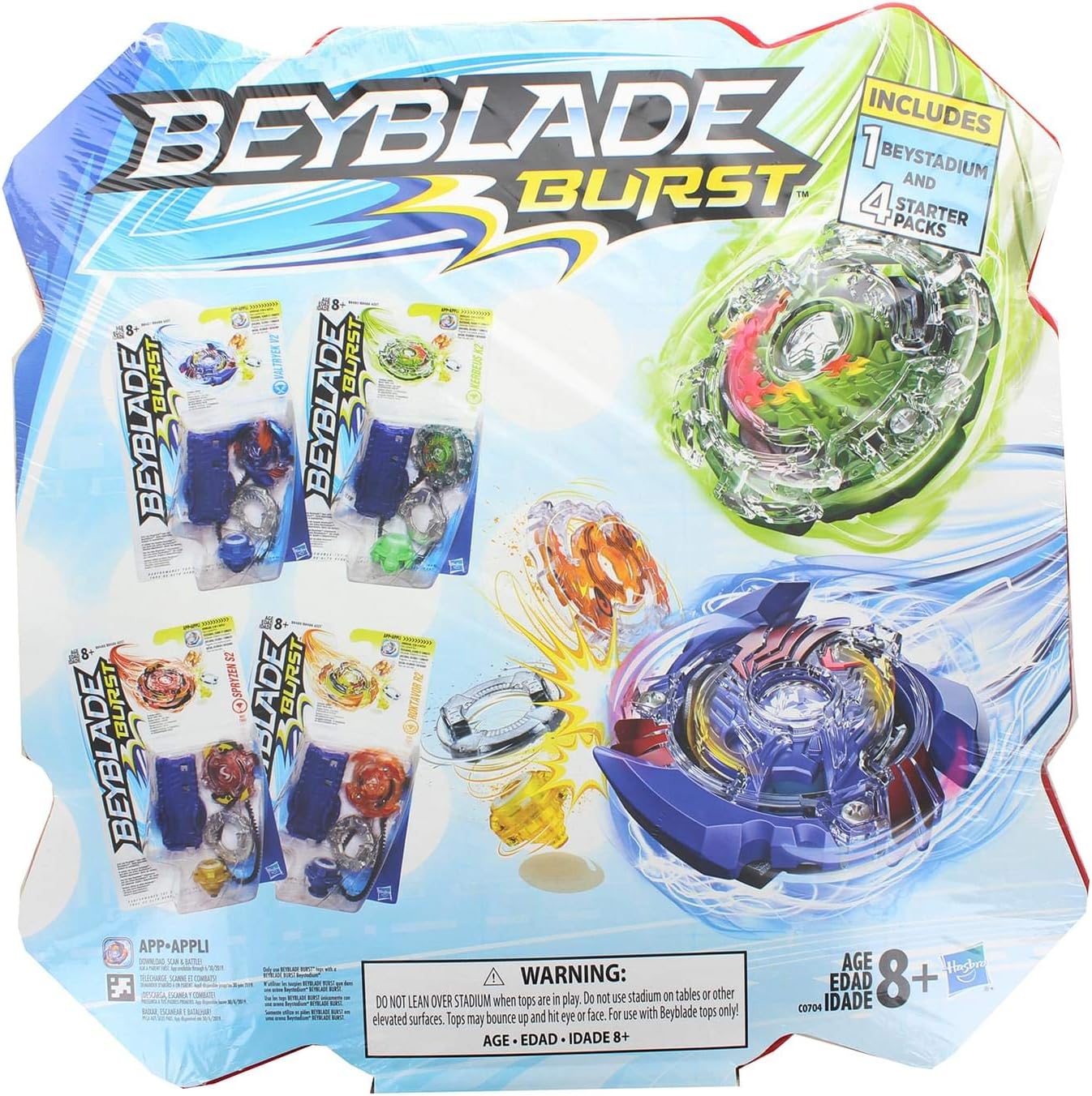 Beyblade Burst Stadium Bundle with 4 Starter Packs N9140