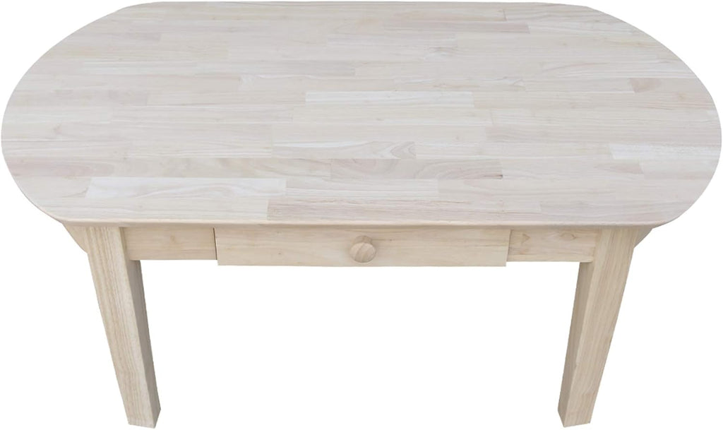 Oval Coffee Table, Unfinished Z495