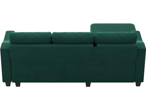 Blue Velvet L Shaped Sectional Sofa with Storage R244518