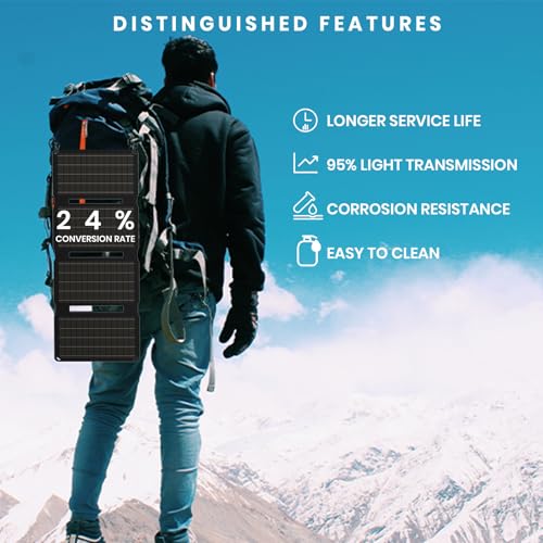 30W Portable Foldable Solar Panel with QC3.0 USB-A/C Port N55684