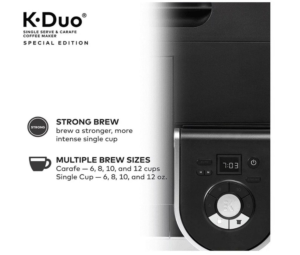 Silver Single Serve and 12-Cup Drip Coffee Maker U507