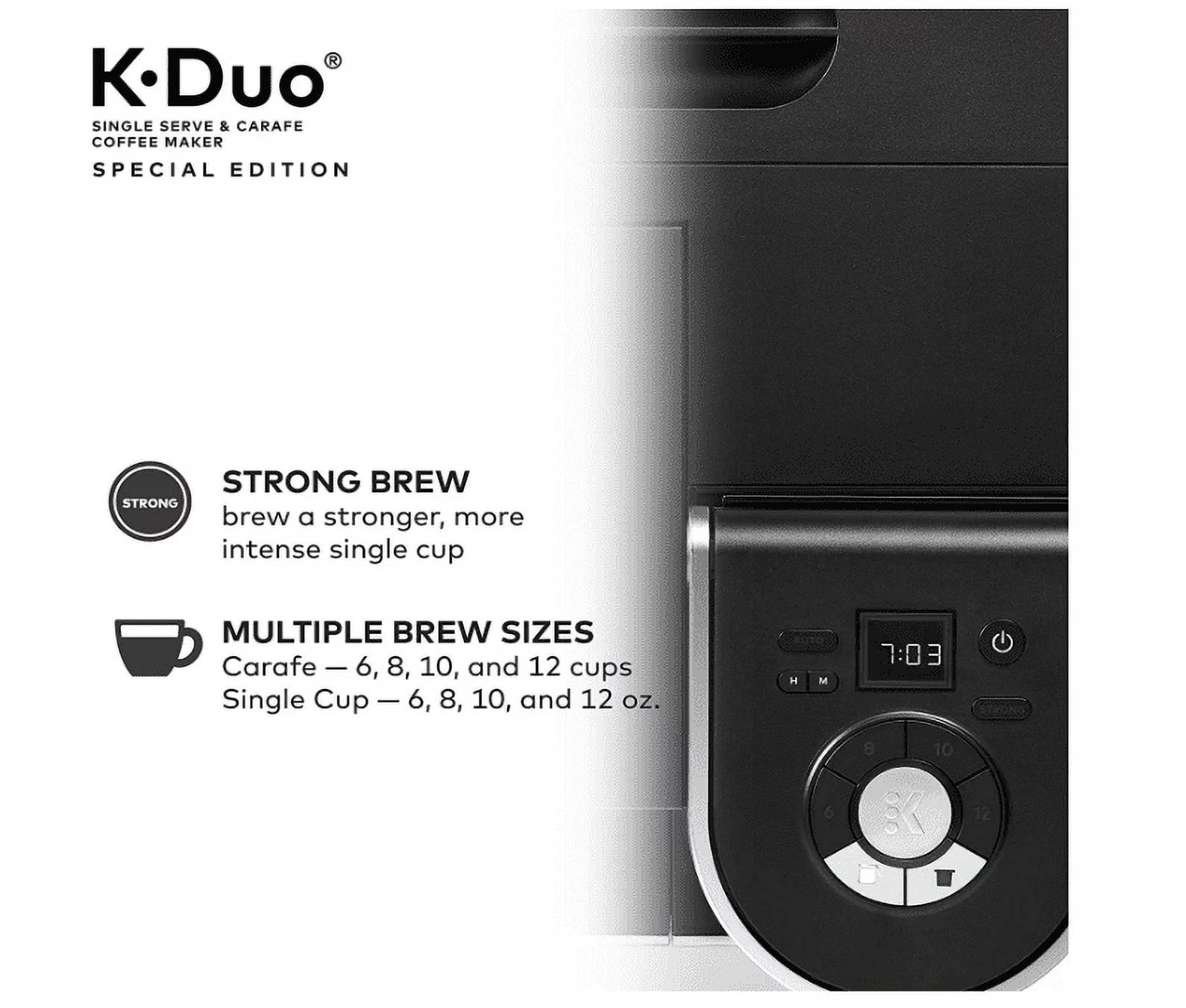 Silver Single Serve and 12-Cup Drip Coffee Maker U507