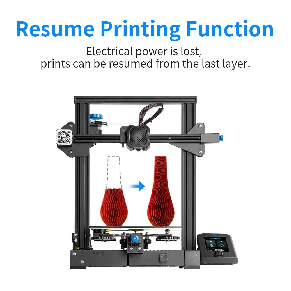 3D Printer Printing Size 220x220x250mm Aluminum Black K117